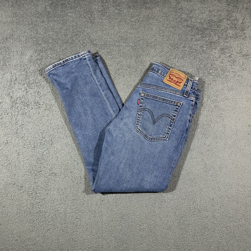 Levi's Premium Women 28 Wedgie Straight Fit High Rise Jeans Blue #2963
